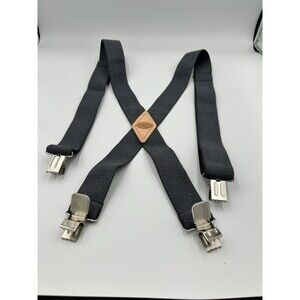 Dickies Mens Suspenders Nylon  Gray Ballistic Industrial Clip On Suspender